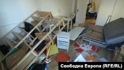 Jedna od soba u klubu Duga nakon napada