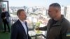 Njemački ministar finansija Christian Lindner sa gradonačelnikom Kijeva Vitalijem Kličkom u Kijevu, 14. avgusta 2023. 