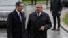 Premierul polonez Mateusz Morawiecki, alături de cel român, Nicolae Ciucă, în timpul unei vizite din 28 martie 2023.