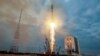 Запуск российской ракеты со станцией «Луна-25», которая направлялась на Луну, но разбилась о поверхность спутника Земли 20 августа 2023 года