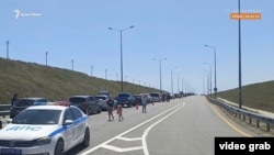 Пробка перед Керченским мостом, архивное фото 