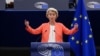 Ursula von der Leyen parlamenti évértékelője szeptember 13-án Strasbourgban. Fotó: Yves Herman / Reuters