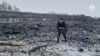 Мястото на катастрофата на падналия руски самолет, който според Москва е превозвал украински военнопленници за размяна. Кадърът е от видео, разпространено от руските власти на 25 януари 2024 г.
