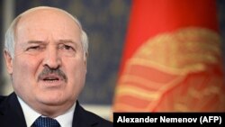 Aljakszandr Lukasenka belarusz vezető 