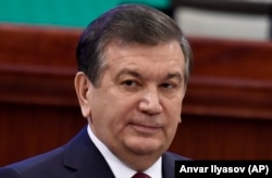 Savkat Mirzijojev üzbég elnök 2016-ban.