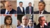 Лидерите на формациите, които според социологическите проучвания ще влязат в следващия парламент: Бойко Борисов, Кирил Петков и Христо Иванов, Мустафа Карадайъ, Корнелия Нинова, Костадин Костадинов и Стефан Янев