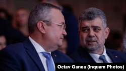 Nicolae Ciucă și Marcel Ciolacu, liderii celor două partide din coaliție - PNL și PSD.
