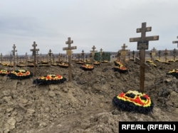 Кладбище наемников ЧВК «Вагнер» в Краснодарском крае.