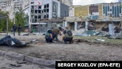 Місце російського обстрілу в Харкові, 20 липня 2022 року 