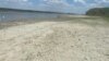 Serbia, Vojvodina -- The drought caused the low water level of the Danube River, August 4 2022