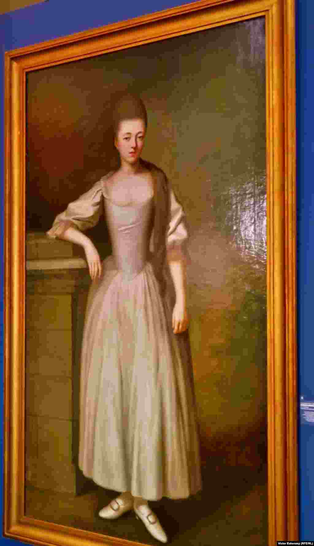 Artist necunoscut, Portretul Prințesei August Wilhemine Luise von Hessen-Darmstadt, Marea Ducesă Natalia Alexeevna, Ikonen Museum, Frankfurt (Ansamblul Muzeal „Pawlowsk”)