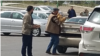 Turkmenistan. Man with hands full of bread. March, 2022