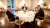 EU Special Representative for the Belgrade-Pristina Miroslav Lajcak meeting Kosovo PM and Serbian President.