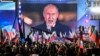 Владимир Путин на экране на Красной площади выступает на митинге и концерте, посвященных аннексии четырех регионов Украины, оккупированных российскими войсками. Москва, 30 сентября 2022 года