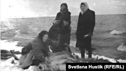 Немци от Поволжието, снимани в Таймир. Без дата.