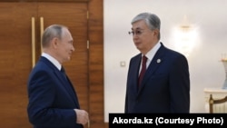 Қасым-Жомарт Тоқаев пен Владимир Путин