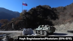 Ռուսաստանցի խաղաղապահները Դադիվանքի մոտ, 24-ը նոյեմբերի, 2020թ․
