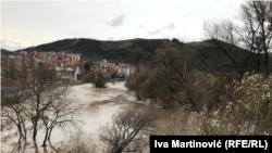Nabujala reka Ibar kod Raške na jugozapadu Srbije, 20. novembra 2022.