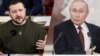 Владимир Зеленский жана Владимир Путин, коллаж.