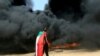 Proteste în Sudan după lovitura de stat militară, 25 octombrie 2021.