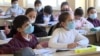 Armenia - Children at a school in Yerevan, November 8, 2021.