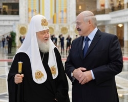 Московський патріарх Кирило і президент Білорусі Олександр Лукашенко (архівне фото)