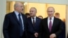 Președinții Vladimir Putin, Alexsandr Lukașenko și Igor Dodon, la ședința Consiliului economic eurasiatic, St. Petersburg, decembrie 2018