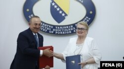 Cavusoglu i Turković, Sarajevo, 18. juni 2022.