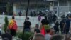Pamje nga protesta e së mërkurës në Shkup.