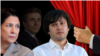 Саломе Зурабишвили, Бидзина Иванишвили, Ираклий Кобахидзе (коллаж)