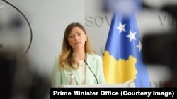 Ministrja në detyrë e Drejtësisë në Kosovë, Albulena Haxhiu.