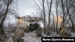 Ukrajinske snage u blizini Bahmuta, 6.februar 2023. Foto: Marko Đurica, Reuters