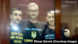 Наріман Джелял, Асан та Азіз Ахтемови на підконтрольному РФ суді в м. Сімферополі, 21 вересня 2022 року