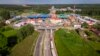 Грузавікі ў Баброўніках на беларуска-польскай мяжы. 2021 год