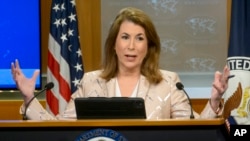 U.S. State Department spokesperson Tammy Bruce (file photo)