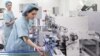 Armenia - Workers at a medical items factory in Yerevan recently set up by a Russian company, 14Mar2014. 