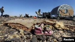 Resturi ale avionului rus prăbușit în Peninsula Sinai