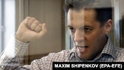 Роман Сущенко під час оприлюднення вироку в російському суді. Москва, 4 червня 2018 року