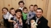 Svetlana Davîdova alături de familia sa