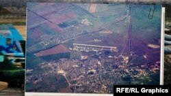 Аеродром «Джанкой». Колаж із використанням супутникового знімка