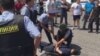Задержание подозреваемого в стрельбе в Алма-Ате