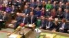 Fostul premier David Cameron la o sesiune a Parlamentului, la Londra
