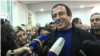 Prosperous Armenia Party leader Gagik Tsarukian speaks to journalists. 06Nov.,2018