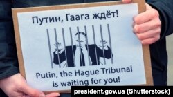 Антивоенная акция в Амстердаме, март 2022 года.