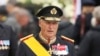 Regele Harald într-una din puținele vizite în străinătate din ultimii ani, la înmormântarea Marelui Duce Jean de Luxemburg, în mai 2019. 