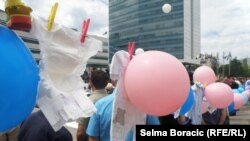 Sa protesta za JMBG u Sarajevu