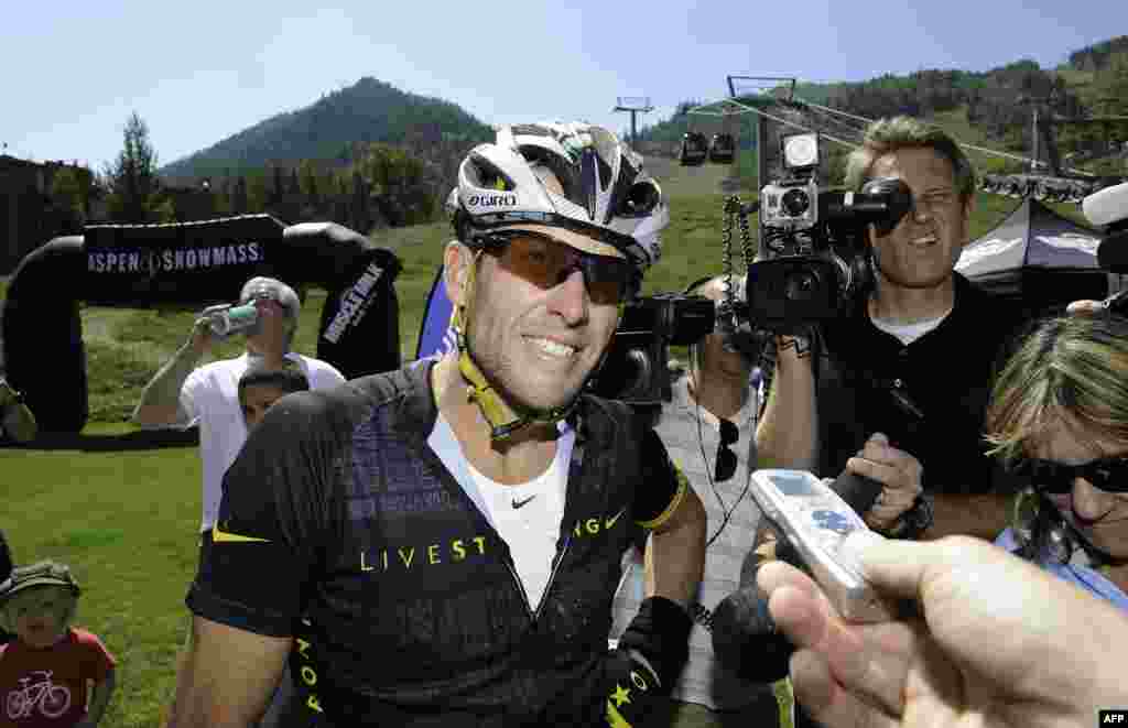 SAD - Lance Armstrong, Aspen, Colorado, 25. august 2012. Foto: AFP / Riccardo S. Savi 