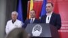 Архивска фотографија: Прес конференција на министерот за здравство Венко Филипче, доктор Жарко Караџовски и премиерот Оливер Спасовски 