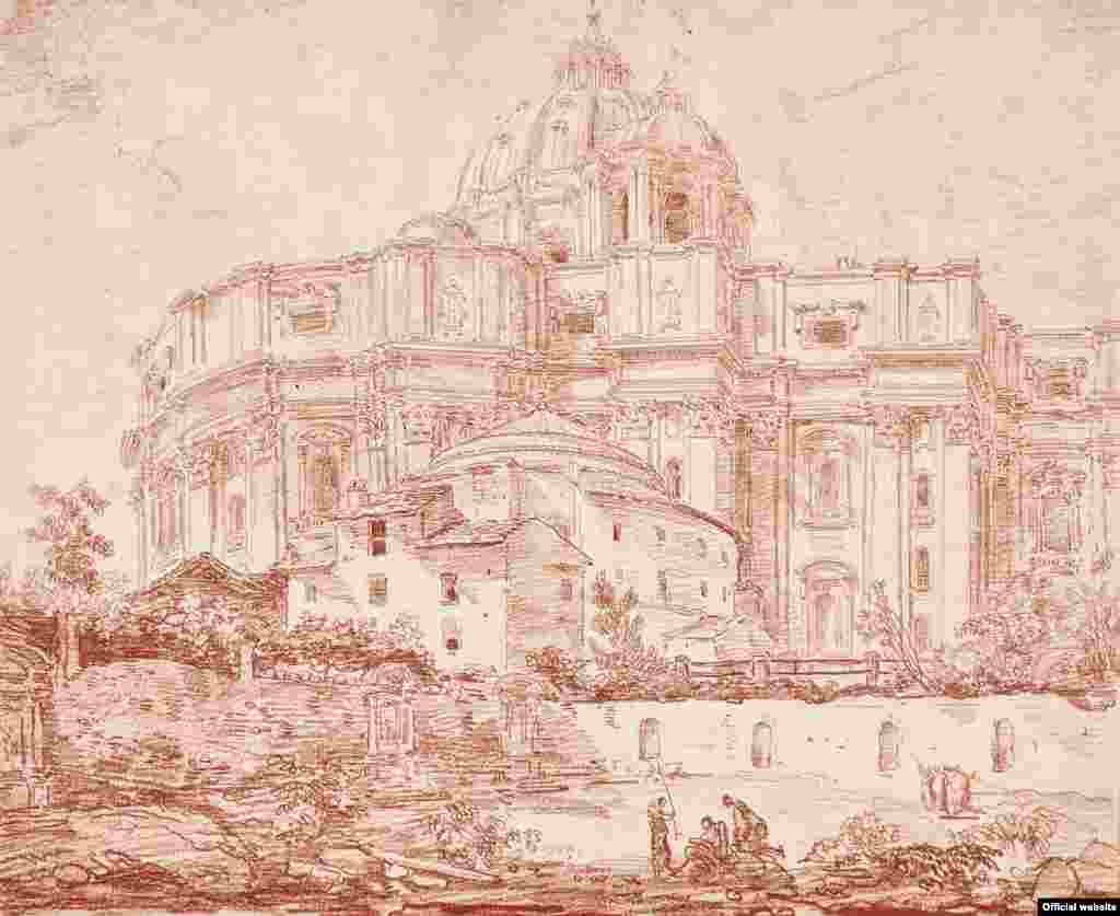 Hubert Robert (1733–1808) Basilica Sf. Petru, 1763