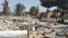 Only rubble remains from the destroyed house of worship in Isfahan
